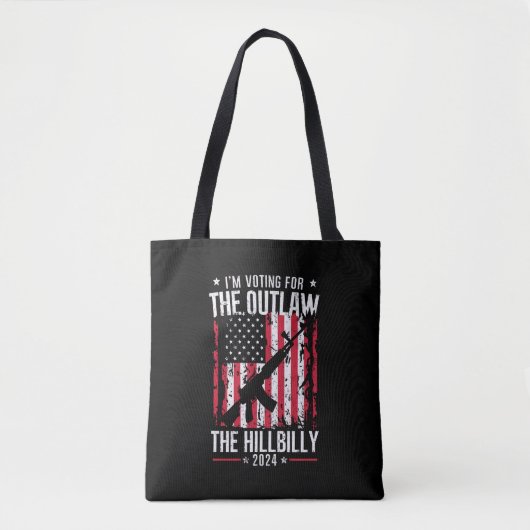 Pro 45 Ik stem voor de Outlaw en de Hillbilly Tote Bag (Voorkant)