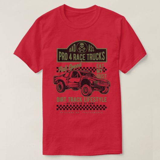 Pro 4 Trauck Race Full Speed T-shirt (Design voorkant)