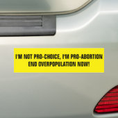 PRO-ABORTIE BUMPERSTICKER (Op auto)