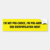 PRO-ABORTIE BUMPERSTICKER (Voorkant)