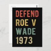 Pro Abortion - Defend Roe v Wade I Briefkaart (Voorkant / Achterkant)