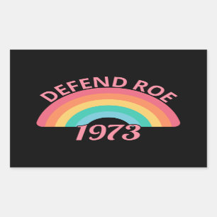 Pro Abortion - Defend Roe v Wade II Rechthoekige Sticker