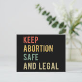 Pro Abortus - Bewaar abortus veilig en legaal i Briefkaart (Staand voorkant)