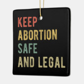 Pro Abortus - Bewaar abortus veilig en legaal i Keramisch Ornament (Links)