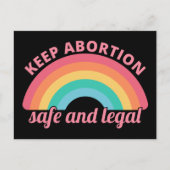 Pro abortus - veilig en legaal houden van abortus briefkaart (Voorkant)