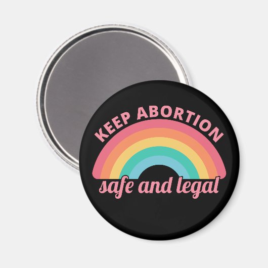 Pro abortus - veilig en legaal houden van abortus  magneet (Voorkant / Achterkant)