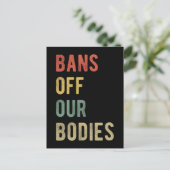 Pro Abortus - Verbod van onze lichamen I Briefkaart (Staand voorkant)