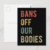 Pro Abortus - Verbod van onze lichamen I Briefkaart (Voorkant / Achterkant)