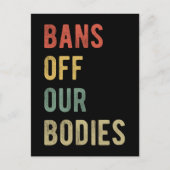 Pro Abortus - Verbod van onze lichamen I Briefkaart (Voorkant)