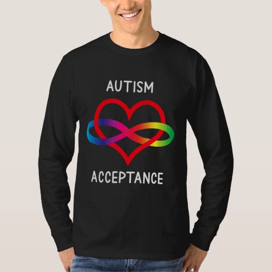 Pro Acceptatie Neurodiversiteit voor oneindige aut T-shirt (Voorkant)