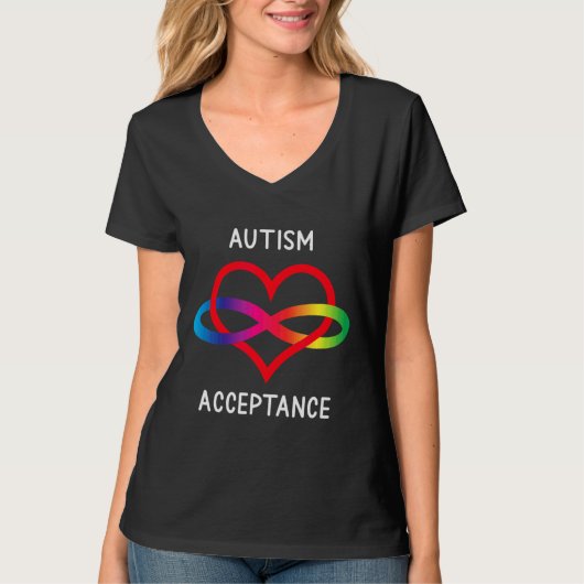 Pro Acceptatie Neurodiversiteit voor oneindige aut T-shirt (Voorkant)