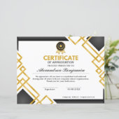 Pro Achievement Appreciate-certificaat (Staand voorkant)