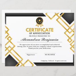 Pro Achievement Appreciate-certificaat