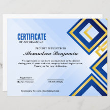 Pro Achievement Appreciate-certificaat