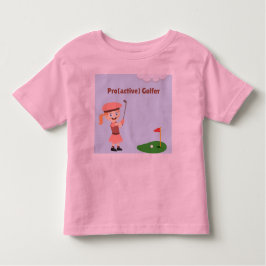 Pro(actieve) golfer, meisje  kinder shirts