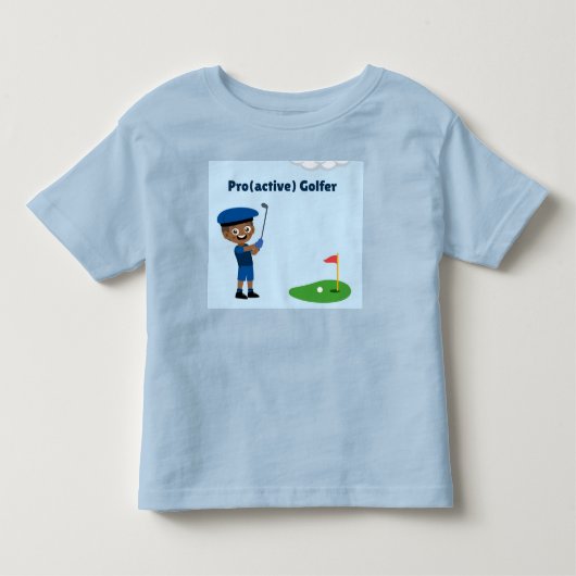Pro(actieve) Golfer T-shirt voor jongens (Voorkant)