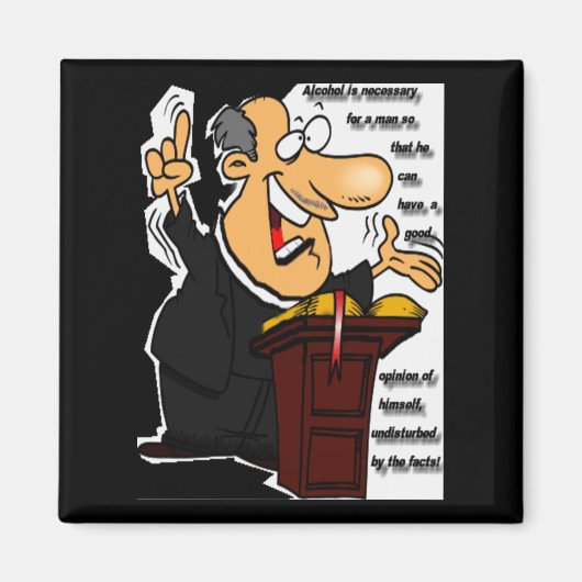Pro-Alcohol met behulp van Preacher tikt op over d Magneet (Voorkant)