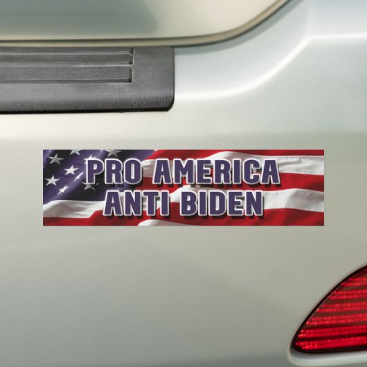 Pro America Anti-Biden Bumpersticker (Op auto)