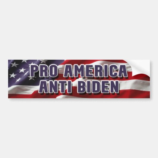 Pro America Anti-Biden Bumpersticker (Voorkant)