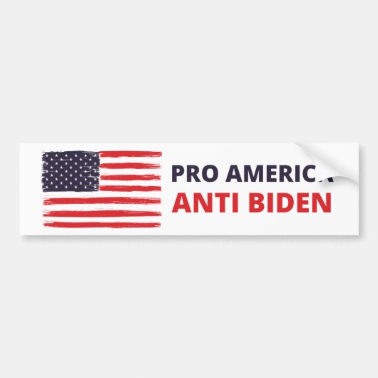 Pro America Anti-Biden Bumpersticker (Voorkant)