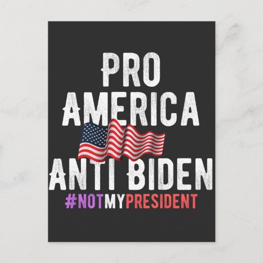 PRO AMERICA ANTI BIDEN FEESTDAGENKAART (Voorkant)