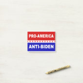 Pro America Anti-Biden Post-it® Notes (Op bureau)