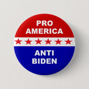 Pro America Anti-Biden Ronde Button 5,7 Cm