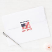 Pro America Anti-Biden Vierkante Sticker (Envelop)