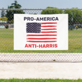 Pro America Anti Harris Gepersonaliseerd Spandoek (Insitu)