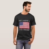 Pro-america Anti-trump - American Usa Flag Resist  T-shirt (Voorkant volledig)