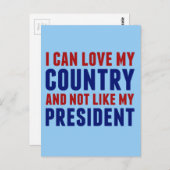 Pro America Anti-Trump Briefkaart (Voorkant / Achterkant)