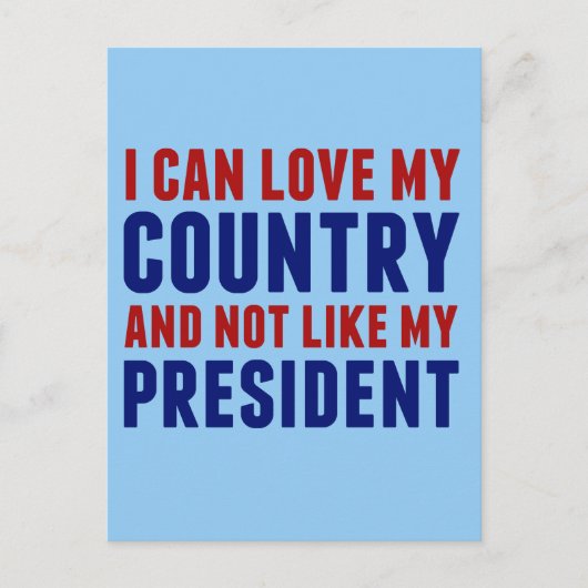 Pro America Anti-Trump Briefkaart (Voorkant)