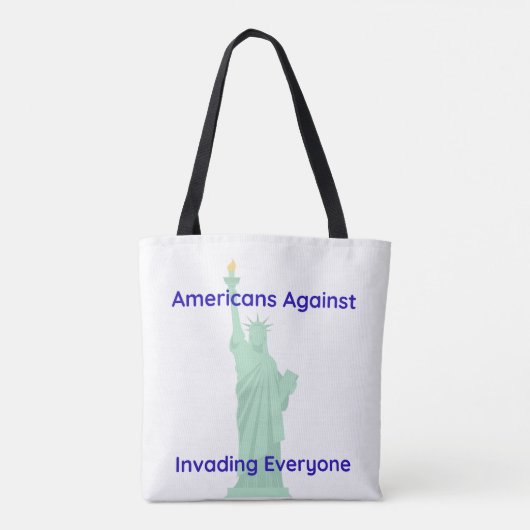 Pro-America Peace  Tote Bag (Achterkant)