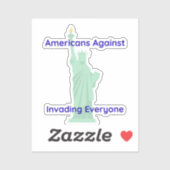 Pro-America Statue of Liberty Sticker (Vel)