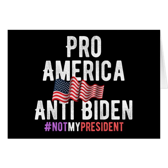 PRO AMERIKA ANTI BIDEN (Voorkant Horizontaal)