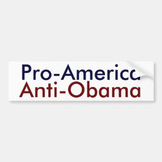 Pro-Amerika, anti-Obama Bumpersticker