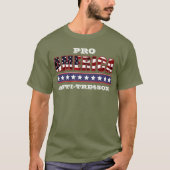 PRO-AMERIKA ANTI-TRE45ON T-SHIRT (Voorkant)
