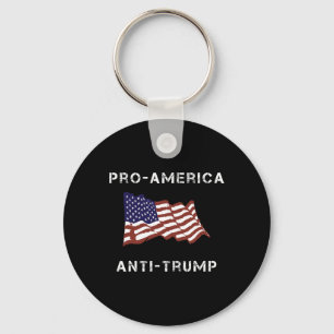 Pro-Amerika Anti-Trump Amerikaanse Vlag Sleutelhanger