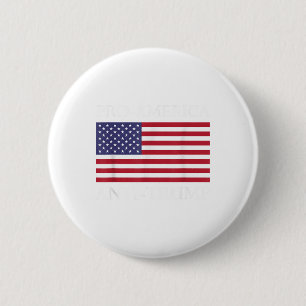 Pro-Amerika Anti-Trump - Amerikaanse vlag Verzet z Ronde Button 5,7 Cm