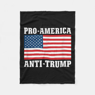 Pro-Amerika Anti-Trump Fleece Deken