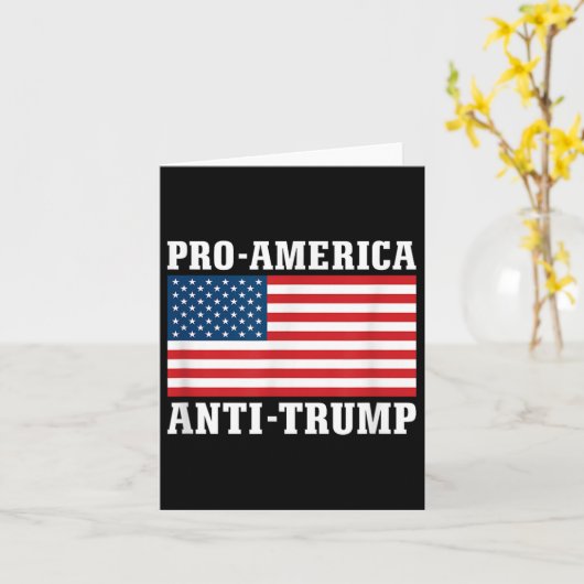 Pro-Amerika Anti-Trump Kaart (Gele Bloem)