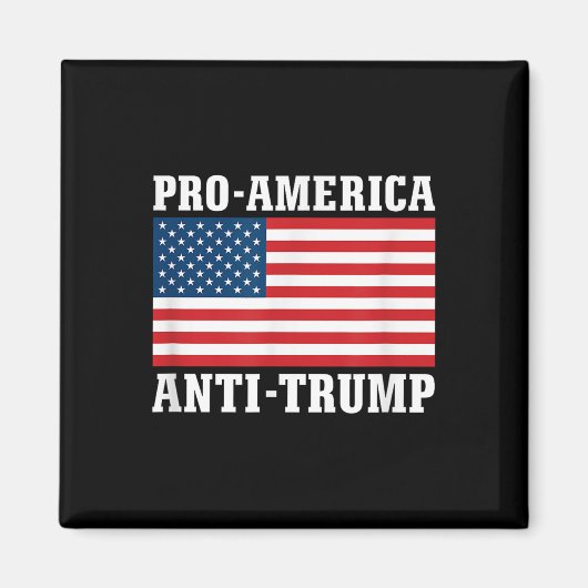 Pro-Amerika Anti-Trump Magneet (Voorkant)