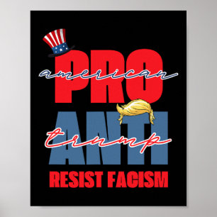 Pro Amerika Anti Trump Poster