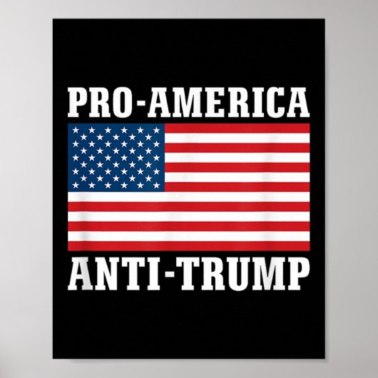 Pro-Amerika Anti-Trump Poster (Voorkant)