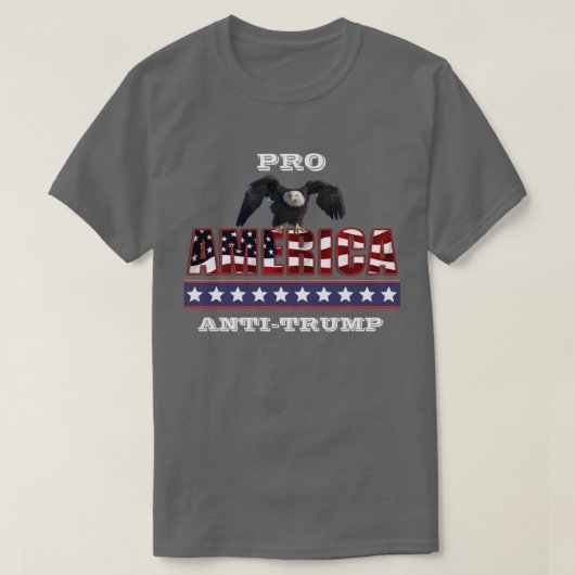 PRO-AMERIKA ANTI-TRUMP T-SHIRT (Design voorkant)