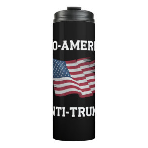 Pro Amerika Anti Trump Vintage USA Vlag Thermosbeker
