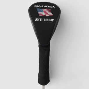 Pro-Amerika Anti-Trump  Vlag van de VS Golfheadcover