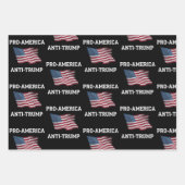 Pro-Amerika Anti-Trump  Vlag van de VS Inpakpapier Vel (Voorkant)