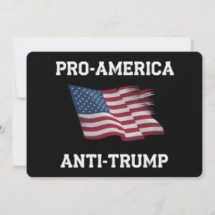 Pro-Amerika Anti-Trump  Vlag van de VS Kaart