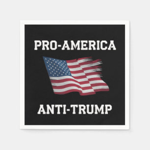 Pro-Amerika Anti-Trump  Vlag van de VS Servet